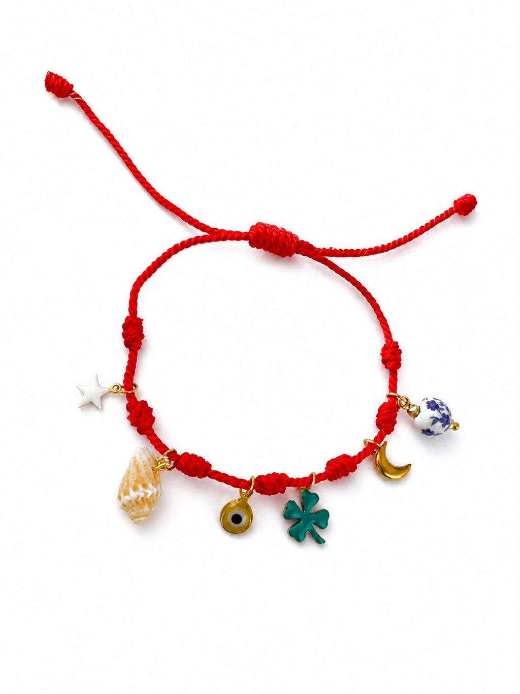 red charm bracelet